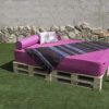 Cama palets jardin BALINESA PALETS NUEVOS