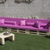 51NXX7H9baL Conjunto Sofa PALETS Europeo 3,6m + Mesa, Interior/Exterior Nuevo A ESTRENAR AL Natural