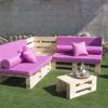 51R4FY8PKHL Conjunto Sofa PALETS Europeo 3,6m + Mesa, Interior/Exterior Nuevo A ESTRENAR AL Natural