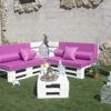 Conjunto EN Forma DE U 2m X 2,8m X 2m con PALETS Europeos Interior/Exterior NUEVOS A ESTRENAR AL Natural