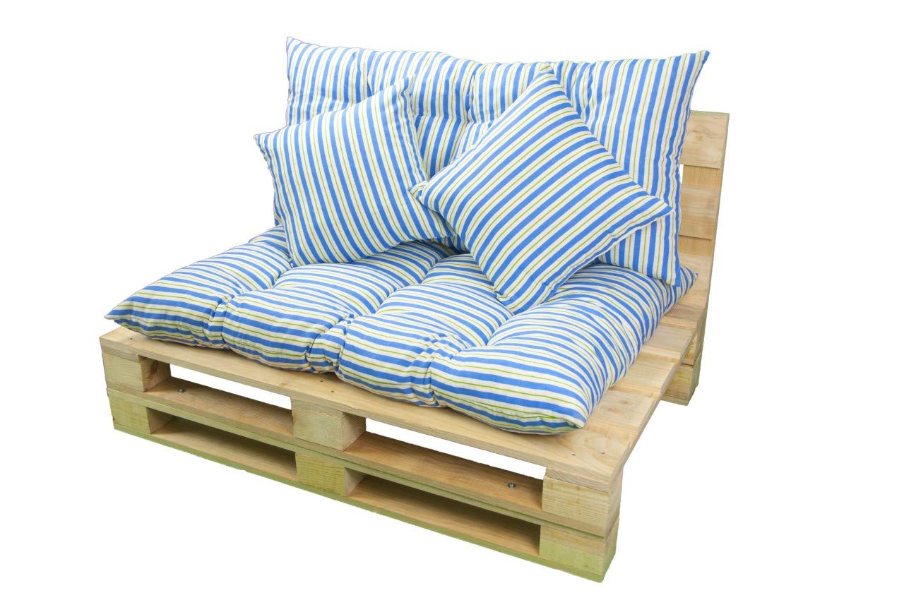 Sofá PALETS + Respaldo y Asiento con 2 Cojines TALMOBEL