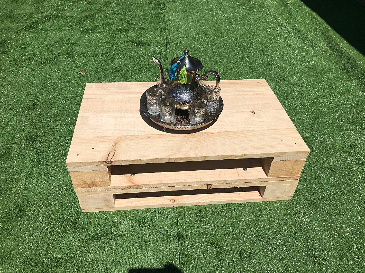 91pLusdncuL._SL1500_ Mesa DE Centro PALETS NUEVOS Mesa VINTAGE - RÚSTICA.