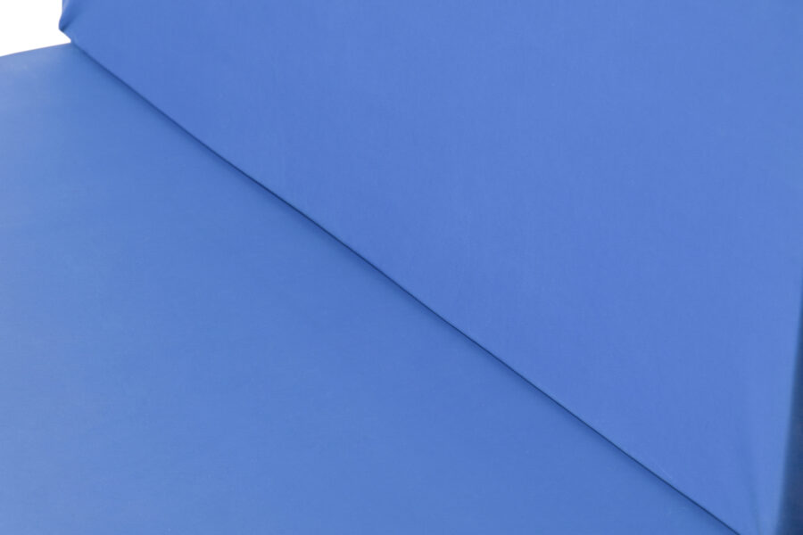 cojines palets color azul muestra detalle