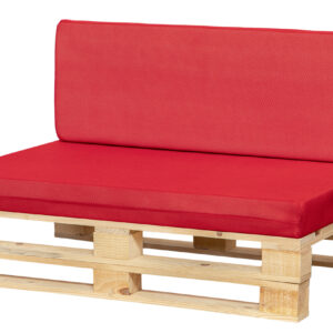 cojines transpirable para sofá color rojo