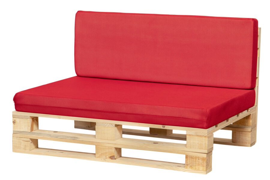 cojines transpirable para sofá color rojo