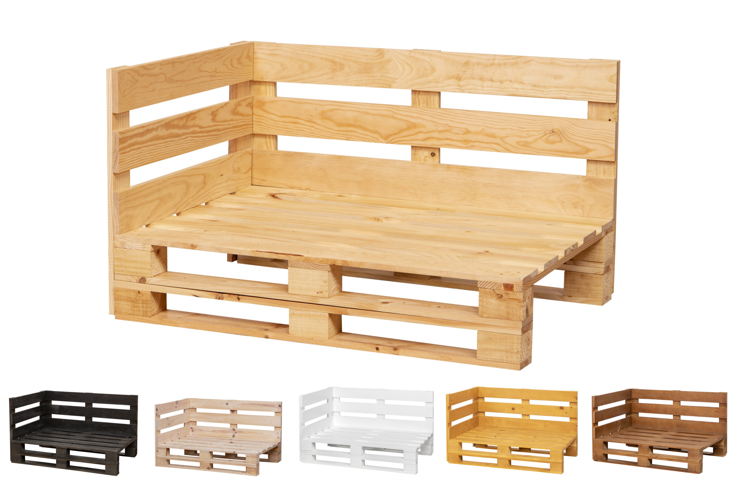 estructura Chaiselong de palets cbarnizado transparente estructura Chaiselong de palets cbarnizado transparente