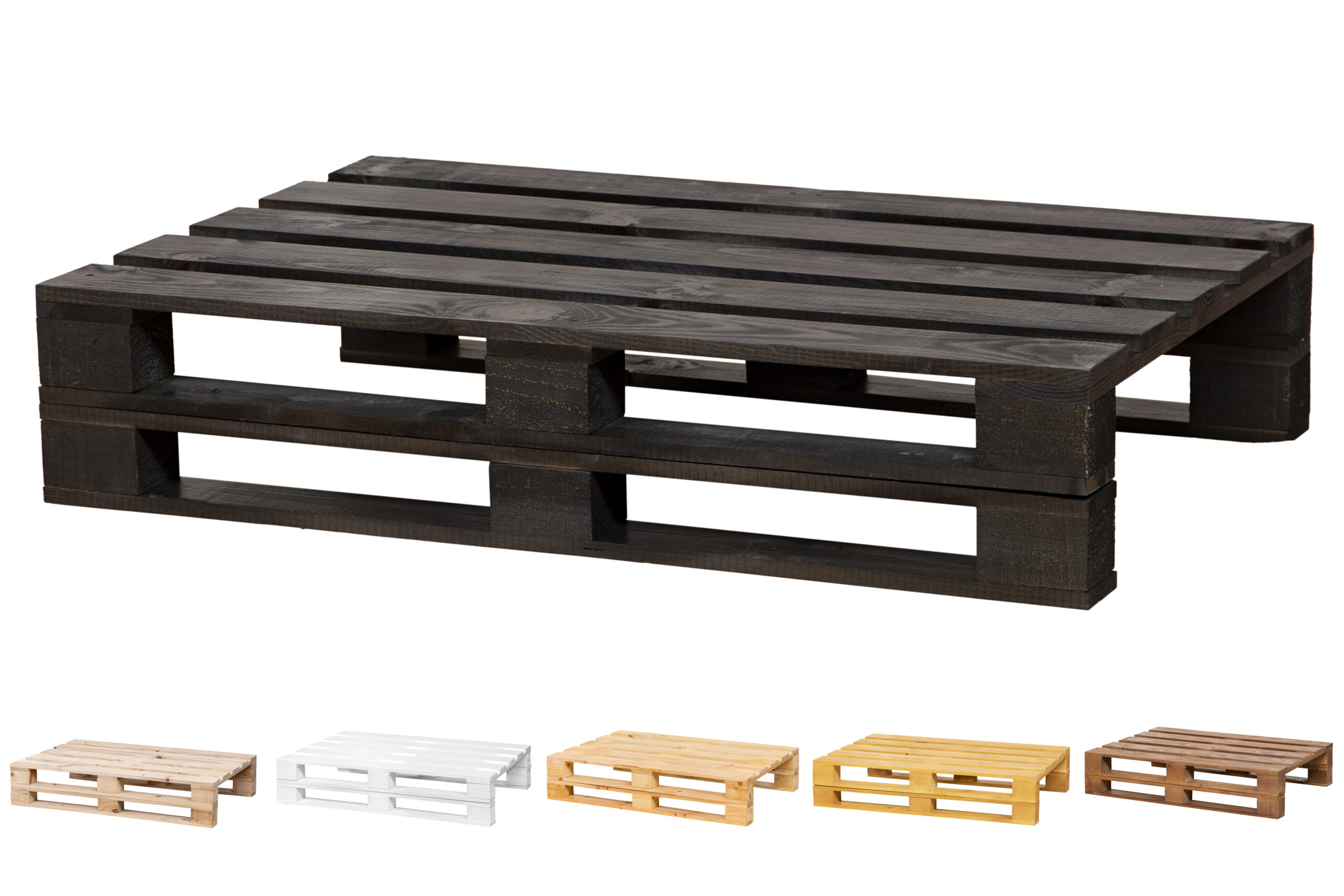 banco de palets color ebano banco de palets color ebano