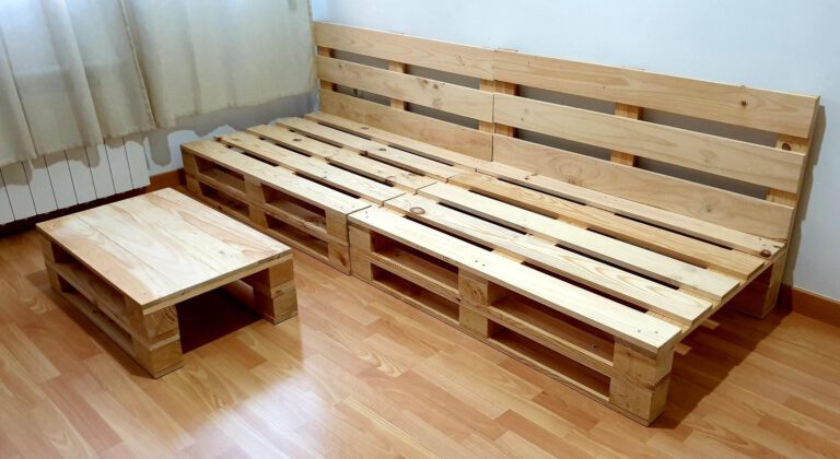 Conjunto de 2 Sofás Palets Europeos (120x80cm) + Mesa (80x48cm) photo review