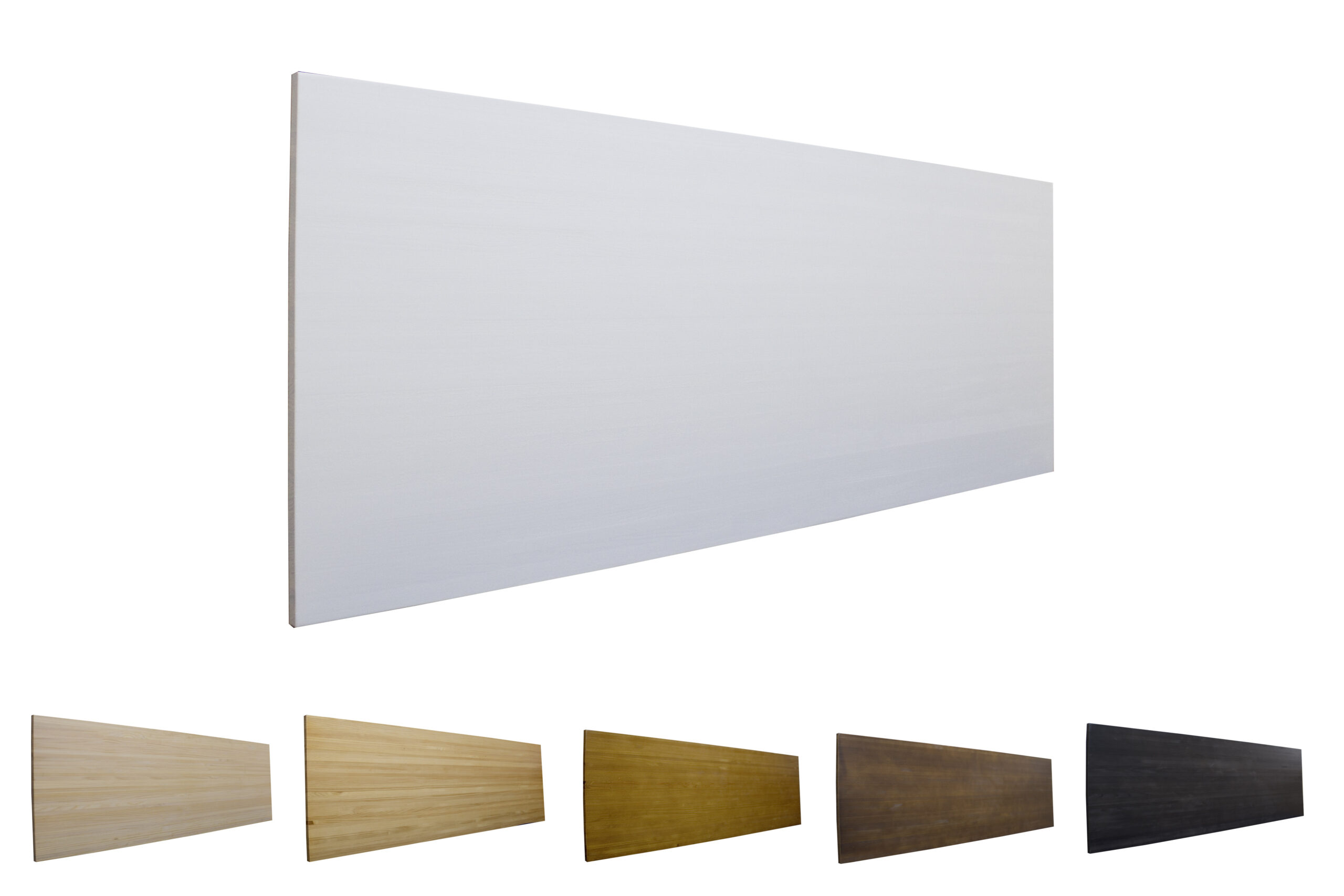 cabecero de madera blanco